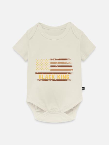 Black King - Baby Premium Kurzarmbody - Naturweiß