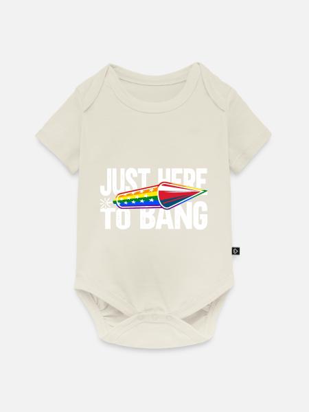 LGBT - Baby Premium Kurzarmbody - Naturweiß