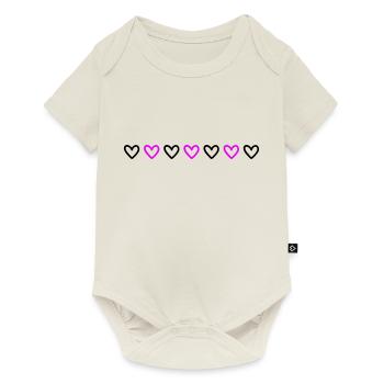 Heart Line - Baby Premium short-sleeve bodysuit - off white - Front