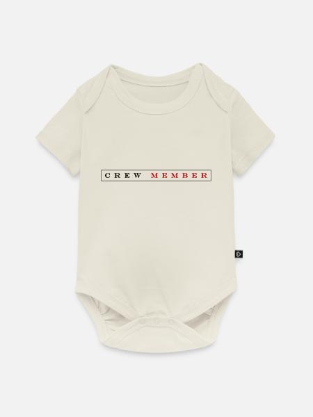 Crew Mitglied - Baby Premium Kurzarmbody - Naturweiß