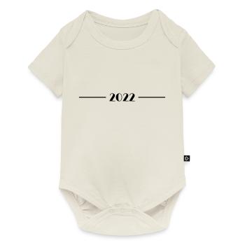 2022 Linie Jahr - Baby Premium Kurzarmbody - Naturweiß - Vorne