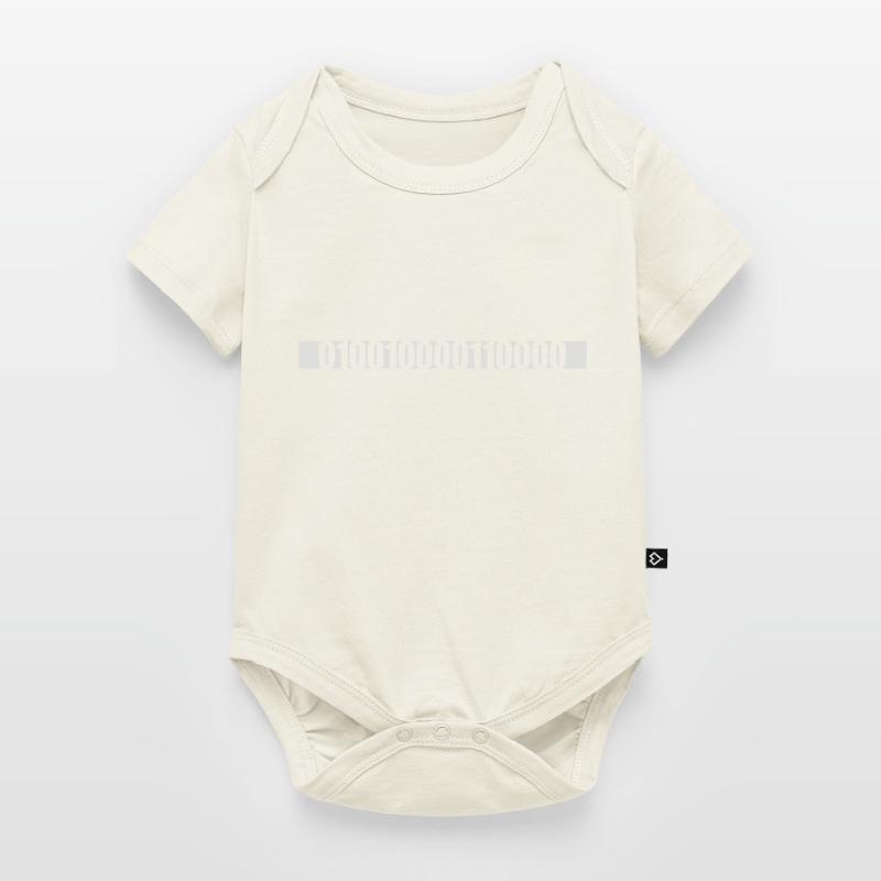 Langage de programme de code binaire Body à manches courtes Premium Bébé