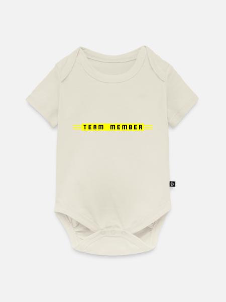 Team Member - Baby Premium Kurzarmbody - Naturweiß