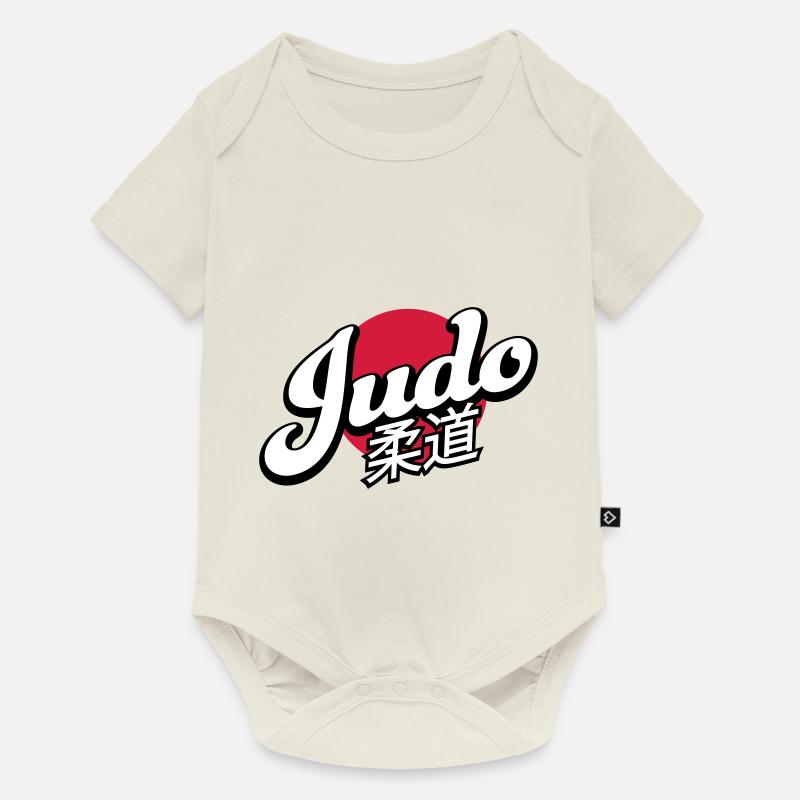 judo - Body à manches courtes Premium Bébé - blanc cassé