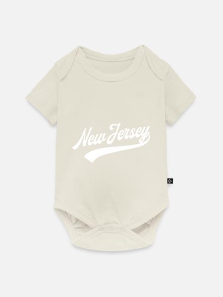 New Jersey - Baby Premium Kurzarmbody - Naturweiß