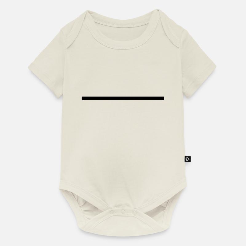 Strich 2.0 - Baby Premium Kurzarmbody - Naturweiß