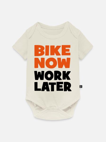 Motorrad - Baby Premium Kurzarmbody - Naturweiß