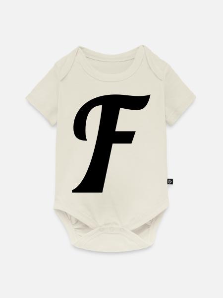 F - Baby Premium Kurzarmbody - Naturweiß