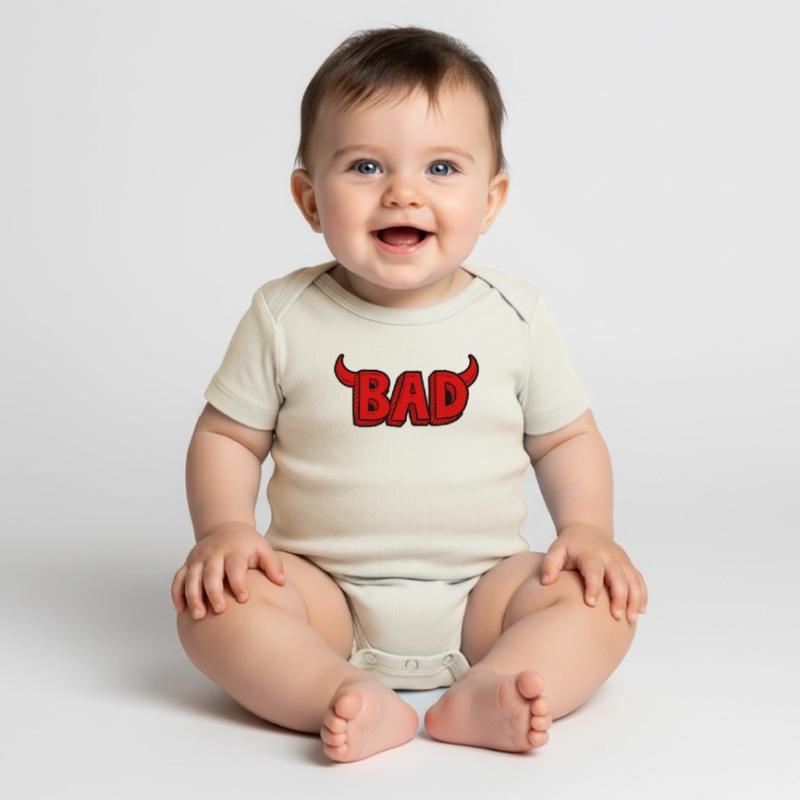 Bad oder böse Baby Premium Kurzarmbody