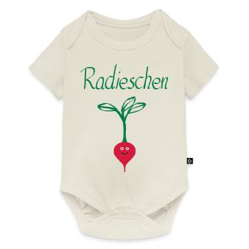 Radieschen 3 - Baby Premium Kurzarmbody - Naturweiß - Vorne
