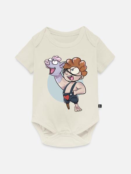 Pig-Hand - Baby Premium Kurzarmbody - Naturweiß