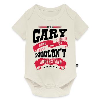gary name thing you wouldnt understand - Baby Premium short-sleeve bodysuit - off white - Front