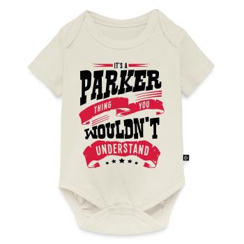 parker name thing you wouldnt understand - Baby Premium short-sleeve bodysuit - off white - Front