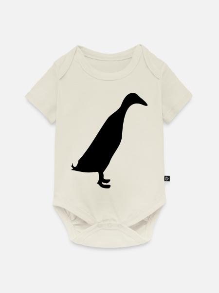 laufente - Baby Premium Kurzarmbody - Naturweiß