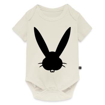 Lapin Lapin Tête de Lapin - Body à manches courtes Premium Bébé - blanc cassé - Devant
