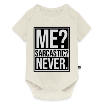 me sarcastic never quote - Baby Premium short-sleeve bodysuit - off white - Front