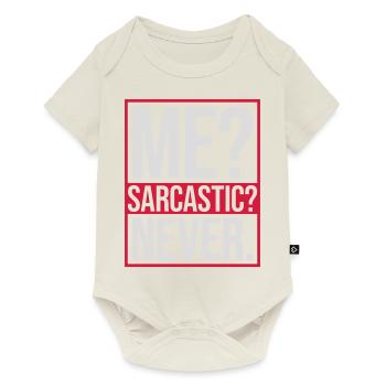 me sarcastic never quote - Baby Premium short-sleeve bodysuit - off white - Front