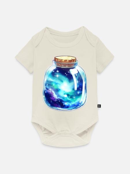 Platz in einem Glas - Baby Premium Kurzarmbody - Naturweiß