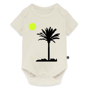 palme - Baby Premium Kurzarmbody - Naturweiß - Vorne