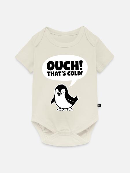 Au! Das ist kalt! - Baby Premium Kurzarmbody - Naturweiß