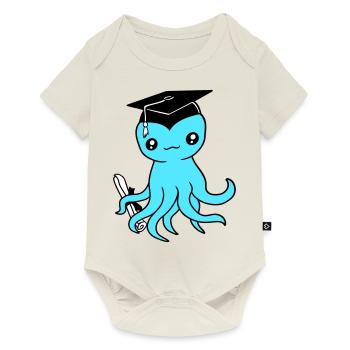 Octopus High School Graduation Passed College - Body à manches courtes Premium Bébé - blanc cassé - Devant
