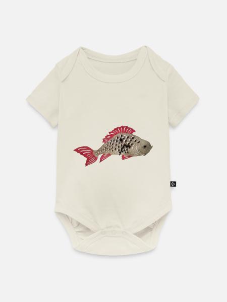 Koi karpfen,koi, karpfen, Fisch - Baby Premium Kurzarmbody - Naturweiß
