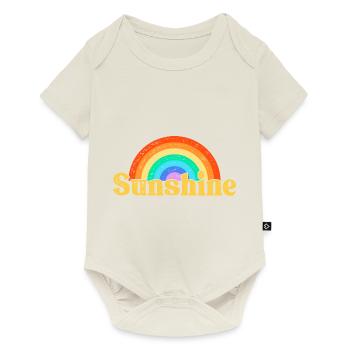 Rétro Soleil - Body à manches courtes Premium Bébé - blanc cassé - Devant