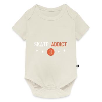 Skate addict - Baby Premium short-sleeve bodysuit - off white - Front