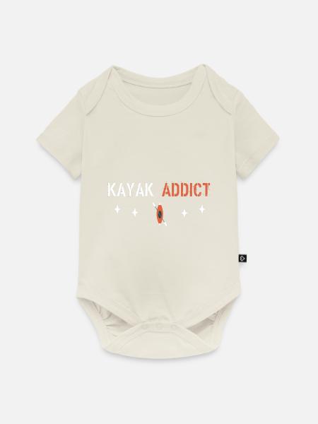 Kajak-Süchtiger - Baby Premium Kurzarmbody - Naturweiß