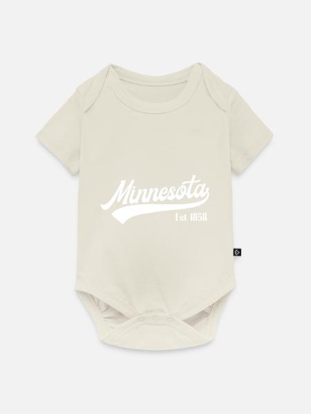 Minnesota - Baby Premium Kurzarmbody - Naturweiß
