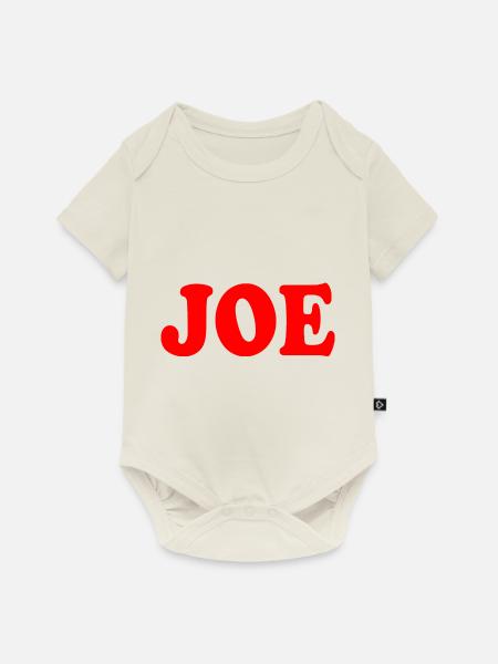 Joe - Baby Premium Kurzarmbody - Naturweiß