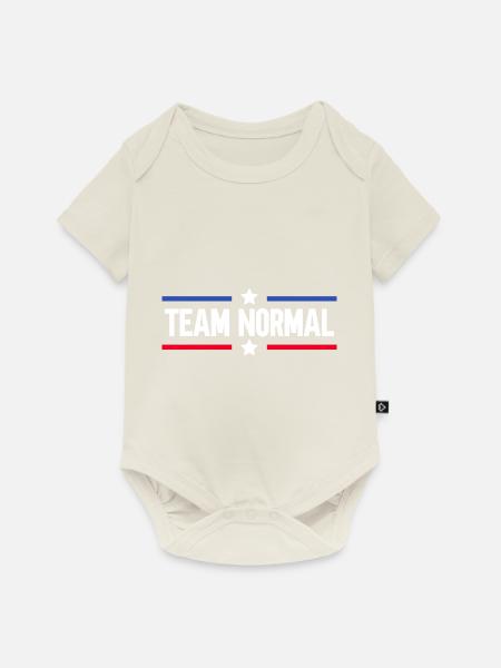 Team Normal - Baby Premium Kurzarmbody - Naturweiß
