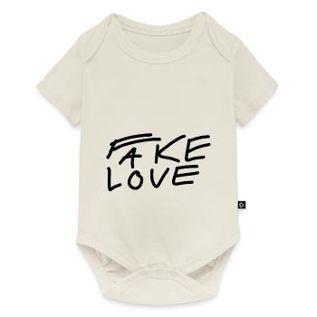 faux amour - Body à manches courtes Premium Bébé - blanc cassé - Devant