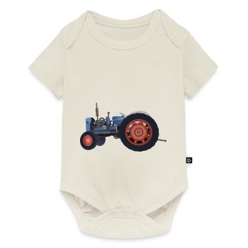 tractor - Baby Premium short-sleeve bodysuit - off white - Front