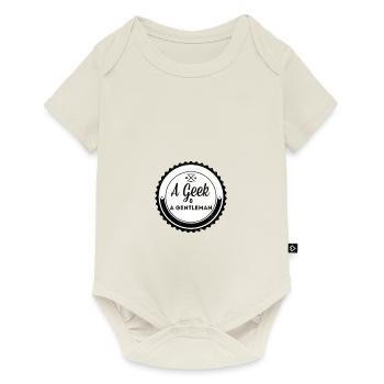 Geek gentleman - Baby Premium short-sleeve bodysuit - off white - Front