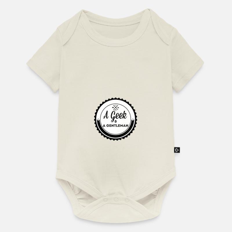 Monsieur geek - Body à manches courtes Premium Bébé - blanc cassé