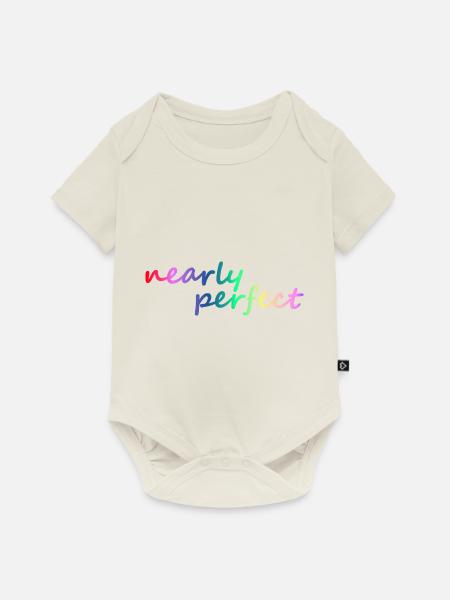 nearly perfect Farbverlauf - Baby Premium Kurzarmbody - Naturweiß