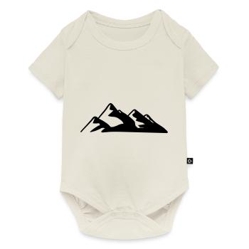 Montagnes Montagne Montagne 02 Aire de dessin 3 - Body à manches courtes Premium Bébé - blanc cassé - Devant
