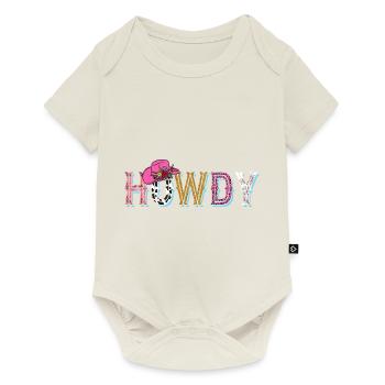 Howdy Country Southern Rodeo - Baby Premium short-sleeve bodysuit - off white - Front