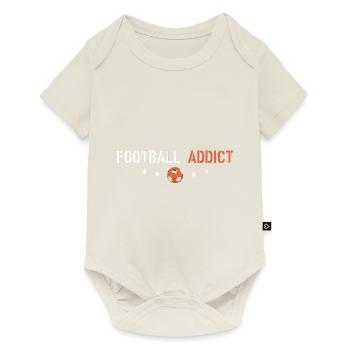 Football addict - Baby Premium short-sleeve bodysuit - off white - Front
