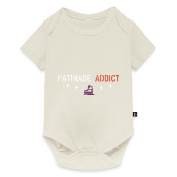 Skating addict - Baby Premium short-sleeve bodysuit - off white - Front