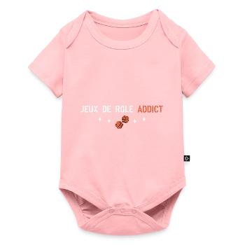 Jeux de rôle addict - Body à manches courtes Premium Bébé - rose - Devant