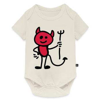 Kleiner Teufel - Baby Premium Kurzarmbody - Naturweiß - Vorne