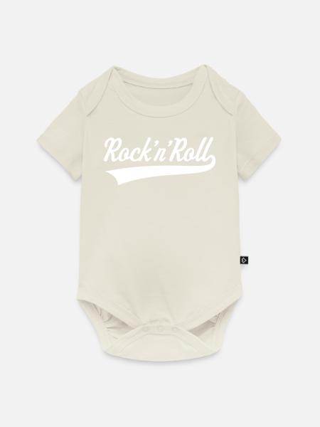 Rock 'n' Roll / Rock And Roll / Rock & Roll - Baby Premium Kurzarmbody - Naturweiß