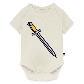 Schwert - Baby Premium Kurzarmbody - Naturweiß - Vorne