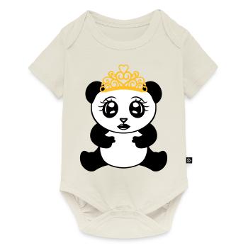 weiblich maedchen prinzessin krone koenigin schoen - Baby Premium Kurzarmbody - Naturweiß - Vorne