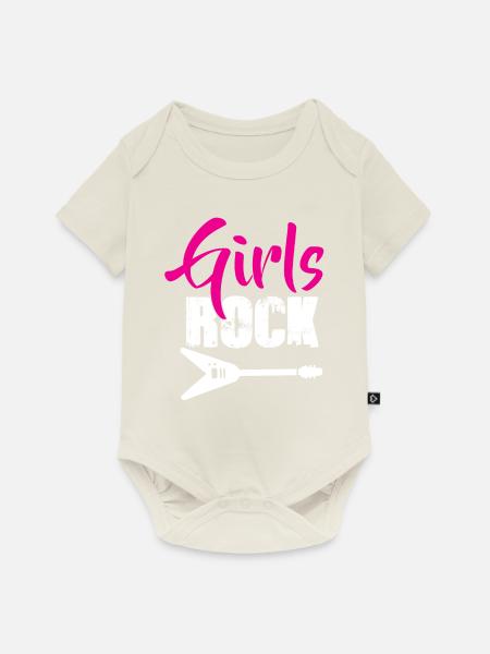 Rock Musik - Baby Premium Kurzarmbody - Naturweiß