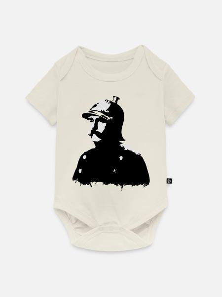 Otto von Bismarck (Zweifarbig) - Baby Premium Kurzarmbody - Naturweiß