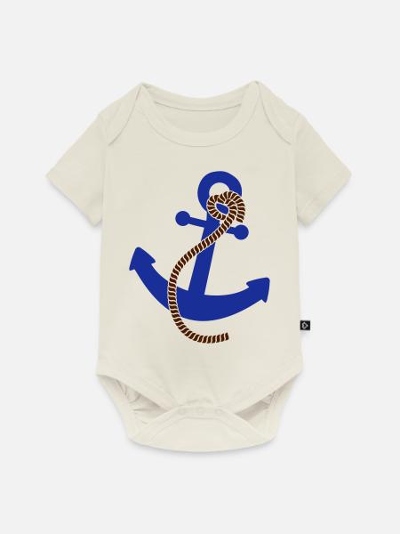 Anchor Logo - Baby Premium Kurzarmbody - Naturweiß