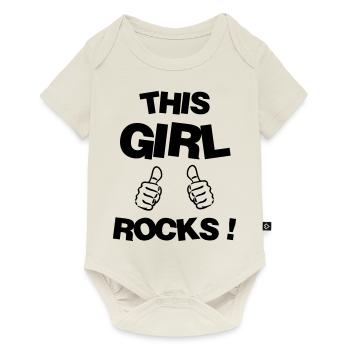 Woman Frau Femme Girl Fille Mädchen Wife - Baby Premium short-sleeve bodysuit - off white - Front